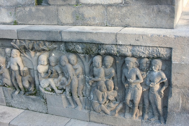 Temple de Borobudur à Yogyakarta en Indonésie