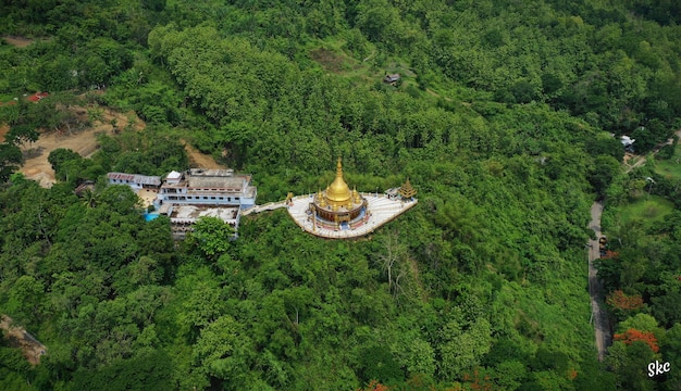 Photo un temple dans la forêt