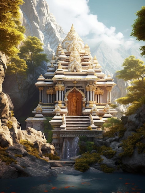 Un temple dans les montagnes