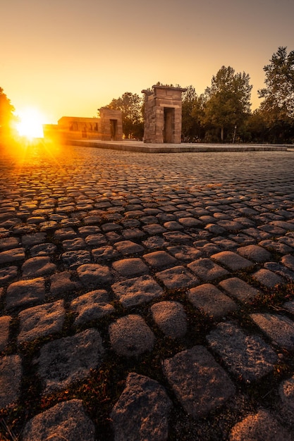 Temple de Debod à Madrid, Espagne.