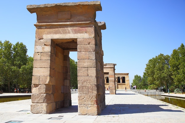 Temple égyptien Antique De Debod à Madrid, Espagne