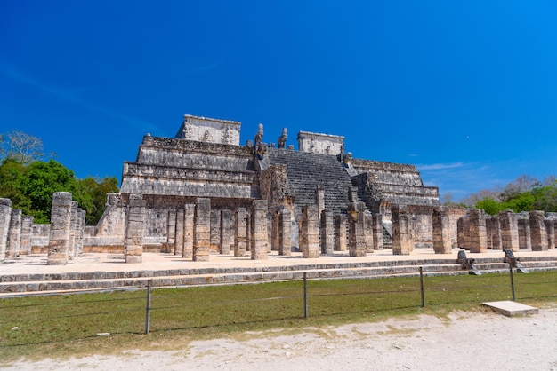 Temple des guerriers à Chichen Itza Quintana Roo Mexique ruines mayas près de Cancun