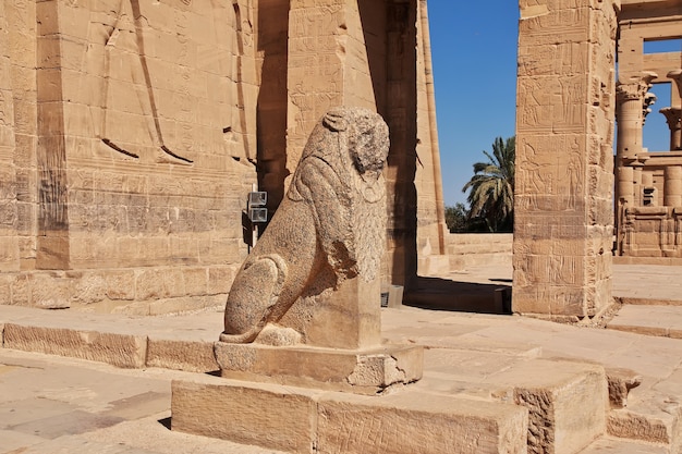 Temple d'Isis sur l'île de Philae en Egypte