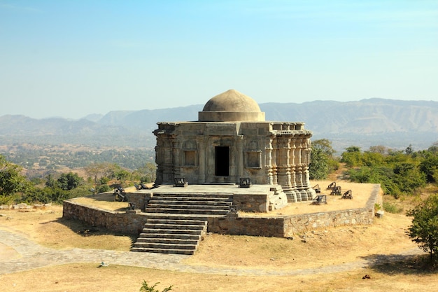 Photo temple jaïn dans le fort de kumbhalgarh