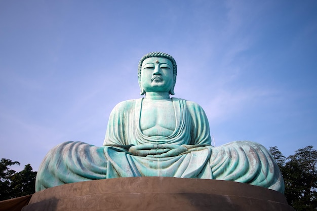 temple à Kamakura Japon statue en bronze monumentale du Bouddha Amitabha symbole du Japon