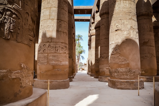 Photo temple de karnak. egypte