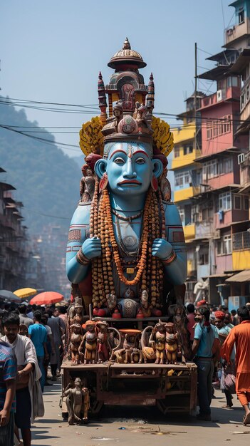 Un temple de Maha Shivratri décoré Diwali Décoration de Maha shivatri pour la Puja