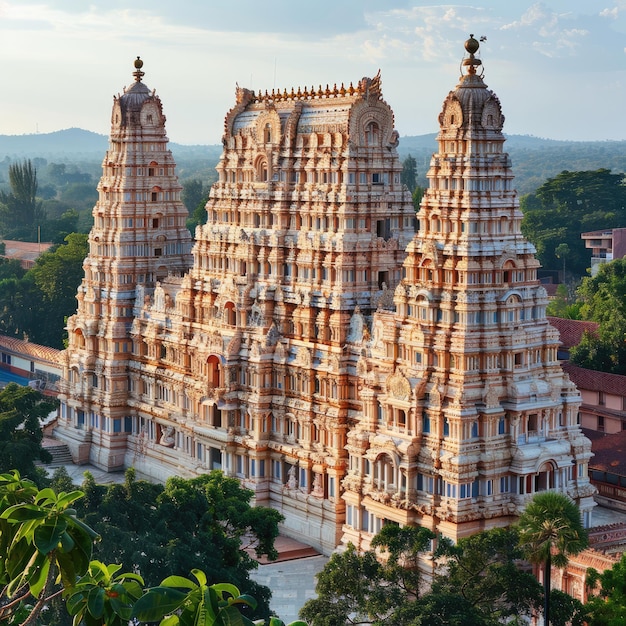 Temple Padmanabhaswamy Kerala Temple richement orné dédié au seigneur Vishnu connu pour son