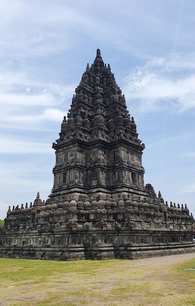 Temple de Prambanan avec composé Blue Sky inclus dans la liste du patrimoine mondial, Yogyakarta, Indonésie