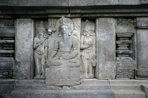 Temple de Prambanan à Yogyakarta en Indonésie