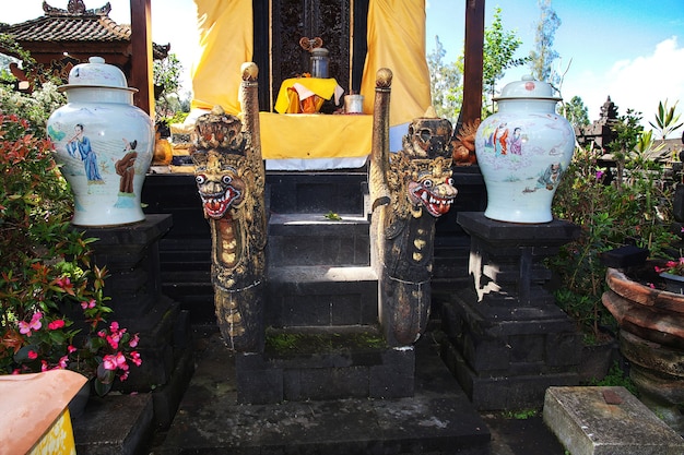 Temple Pura Besakih sur l'île de Bali, Indonésie