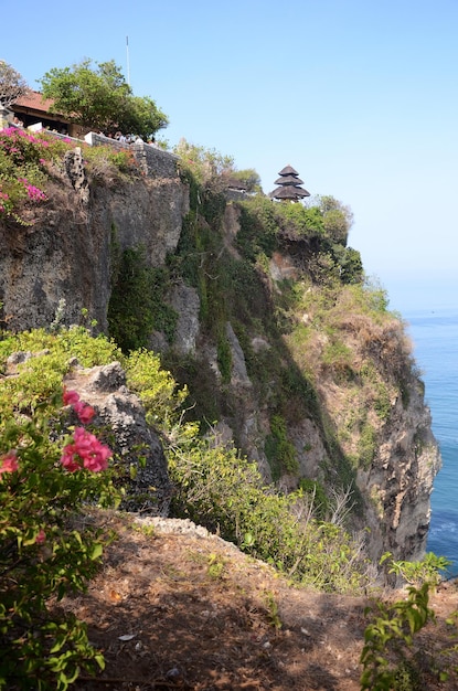 Temple Pura Luhur Uluwatu à Bali Indonésie