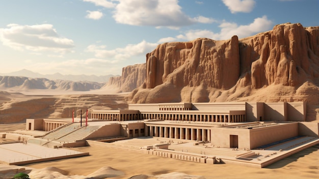 Le temple de la reine Hatshepsut en Égypte