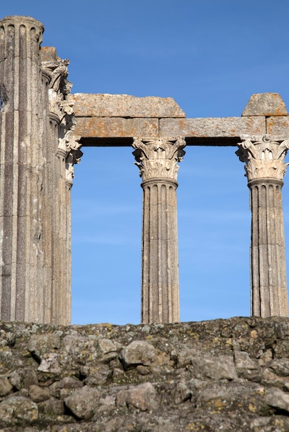 Temple romain à Évora, Portugal