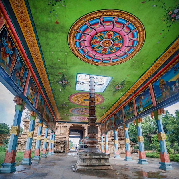 Photo temple de sarabashvara, kumbakonam, tamil nadu, inde.