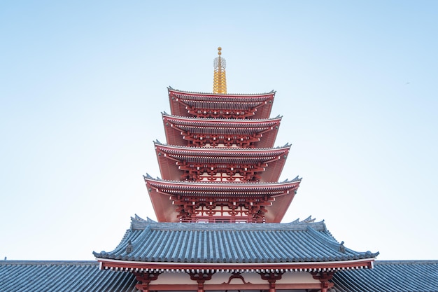 Le temple de Sensoji, le plus grand et le plus ancien temple d'Asakusa, Tokyo, Japon