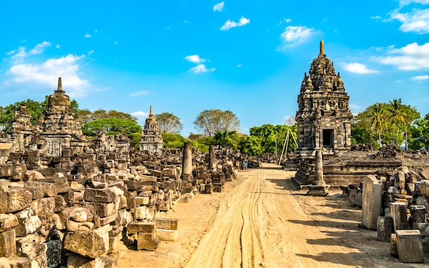 Temple Sewu à Prambanan près de Yogyakarta dans le centre de Java, Indonésie