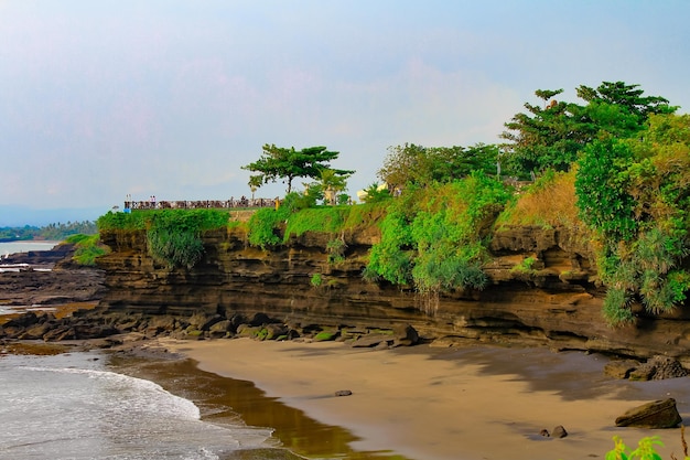 Temple de Tanah lot à bali indonésie nature background