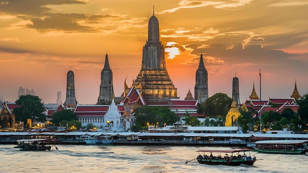 Le temple de Wat Arun à Bangkok, en Thaïlande