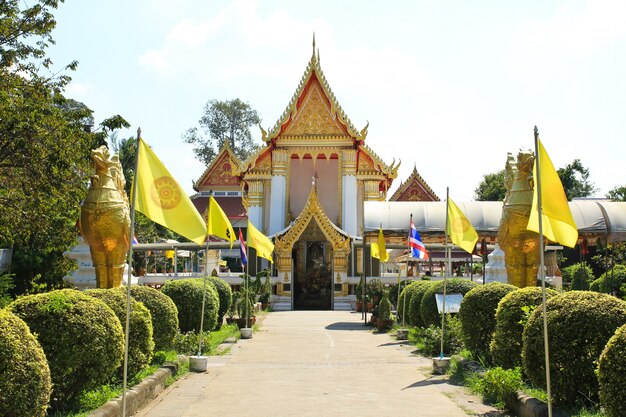 Temple de Wat Phai Lom à Koh Kret, Nonthaburi, Thaïlande.