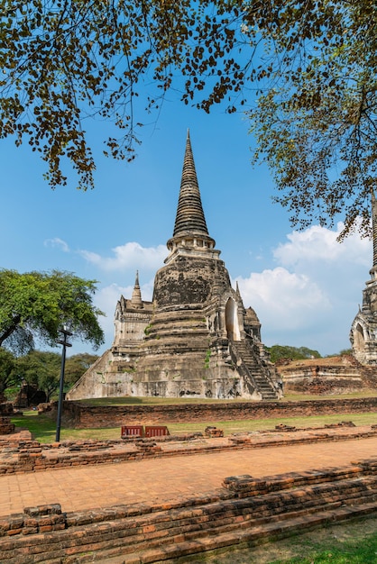 Temple Wat Phra Sri Sanphet dans l'enceinte du parc historique de Sukhothai Site du patrimoine mondial de l'UNESCO en Thaïlande