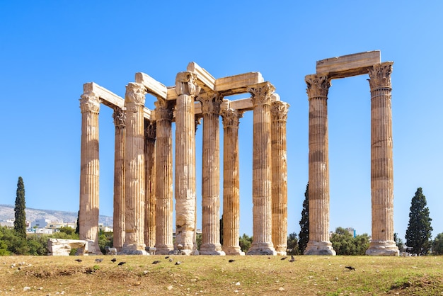 Temple de Zeus Olympien à Athènes Grèce