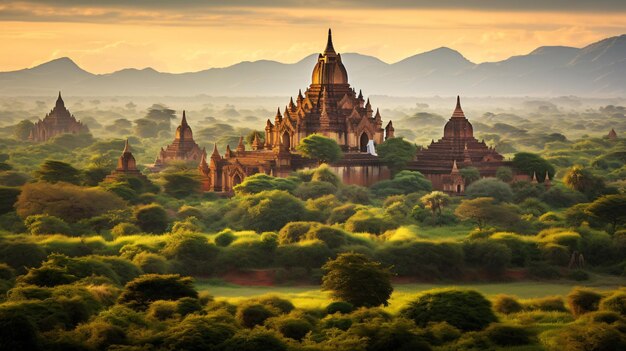 Temples de Bagan au Myanmar