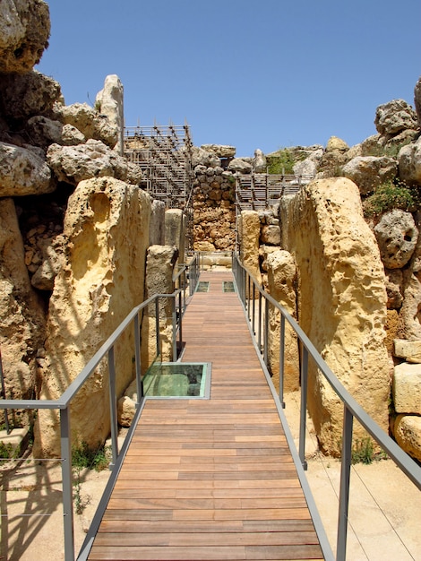 Temples mégalithiques de Ggantija, île de Gozo, Malte