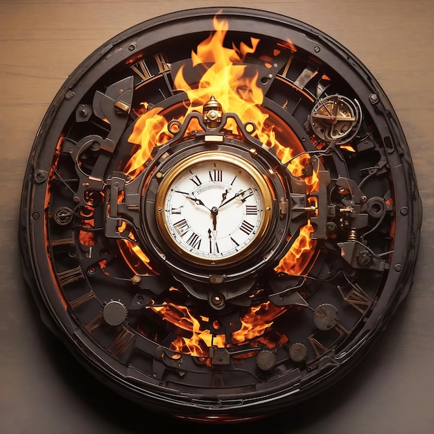 Temps d'arrêt de l'horloge de feu pour l'accomplissement