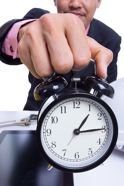 Photo temps d'attente de l'entreprise pour la date limite d'avertissement au bureau.