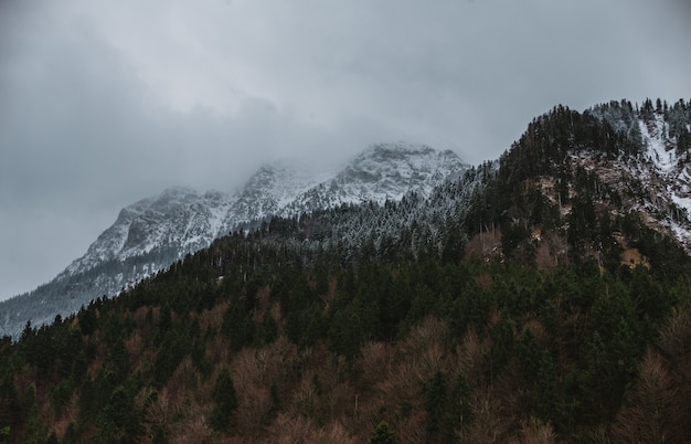 temps froid dans les montagnes