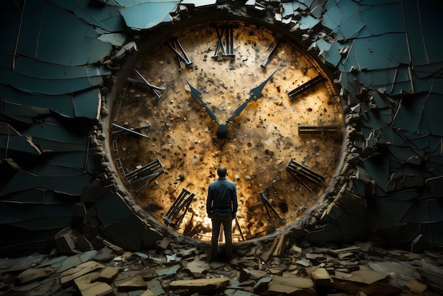 Photo le temps et la montre