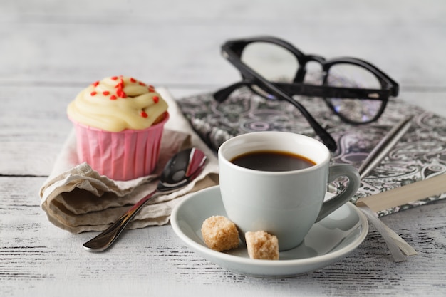 Temps de pause-café au bureau