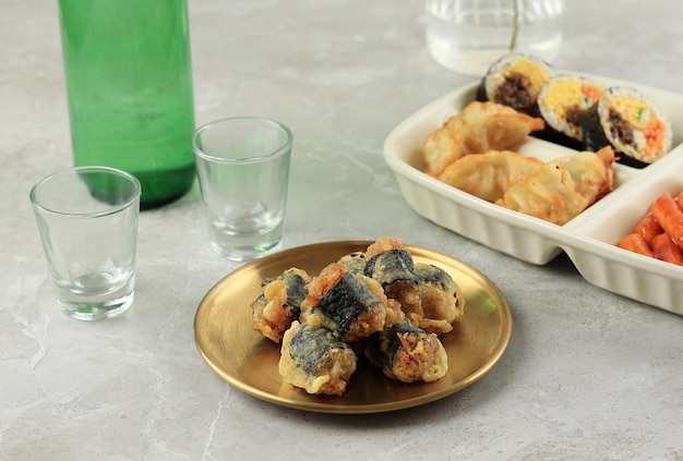 Tempura de collation frite coréenne Gimmari à base de rouleau d'algues