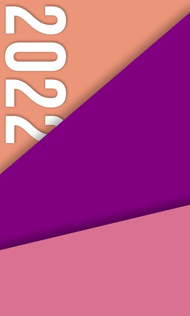 Tendances des couleurs 2022. Illustration des couleurs de l'année. Mode, corail apaisant, fond d'écran violet velours et rose pacifique