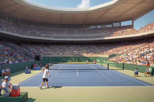 Le tennis en 3D