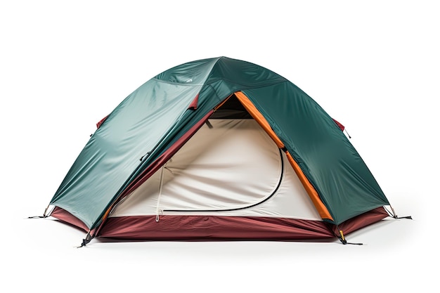 Photo tente de camping isolée sur fond blanc