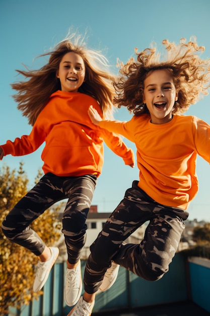 Une tenue d'automne pour enfants amusante et colorée