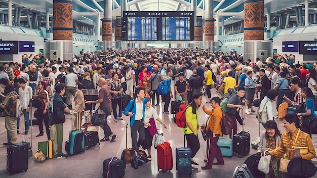 Photo terminal de l'aéroport de jakarta