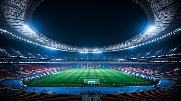 terrain de football papier peint HD 8k Stock image photographique