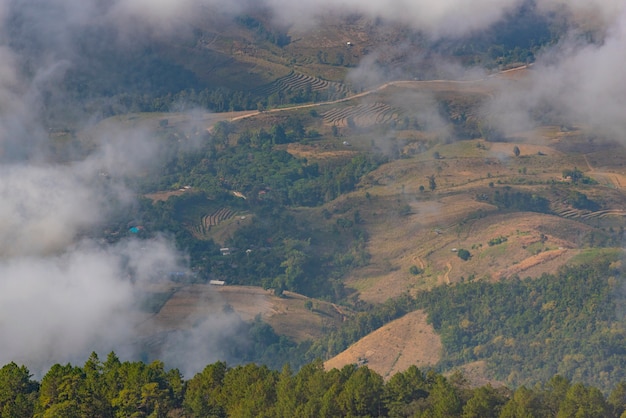 terrain de montagne, emplacement de la nature en Thaïlande