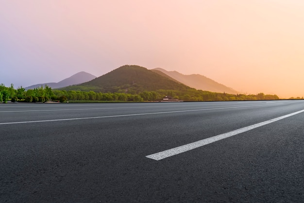 Terrain Routier Et Paysage Naturel Extérieur