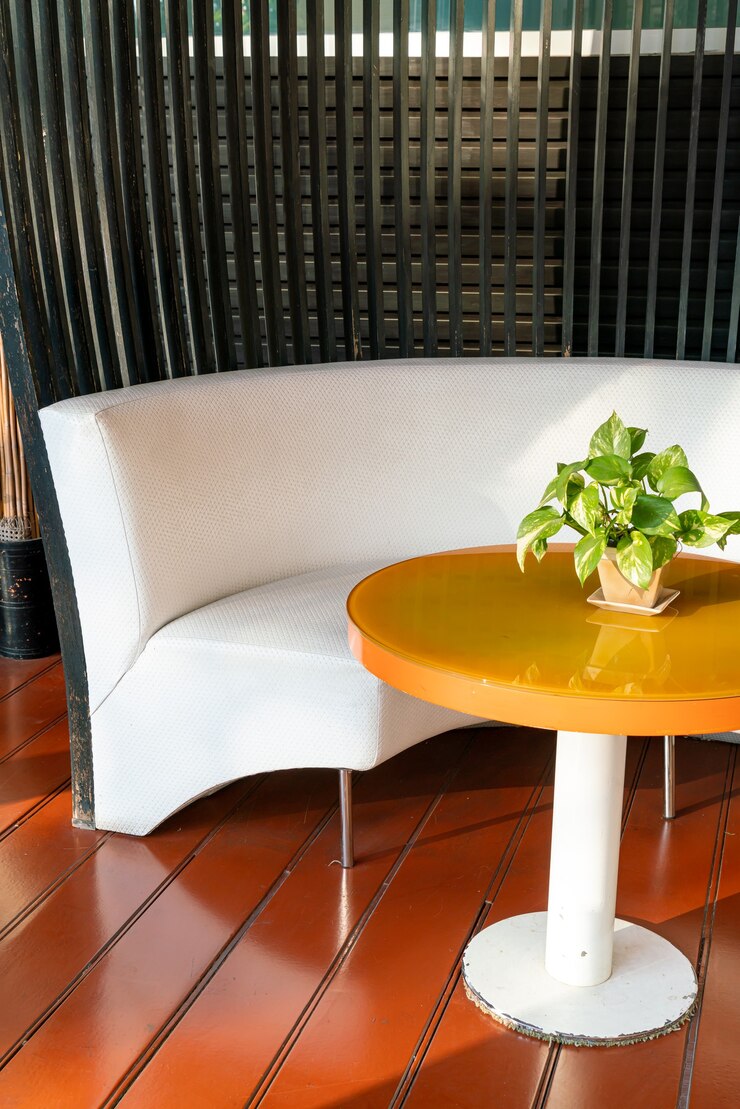 Photo terrasse extérieure vide et chaise sur balcon