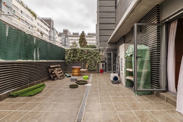 Terrasse d'une maison au rez-de-chaussée