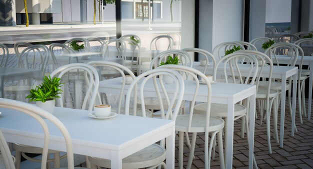 Terrasse sur rue