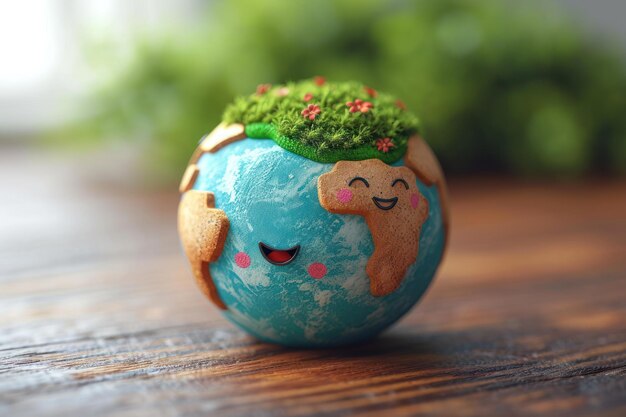 la terre écologique chibi mignon