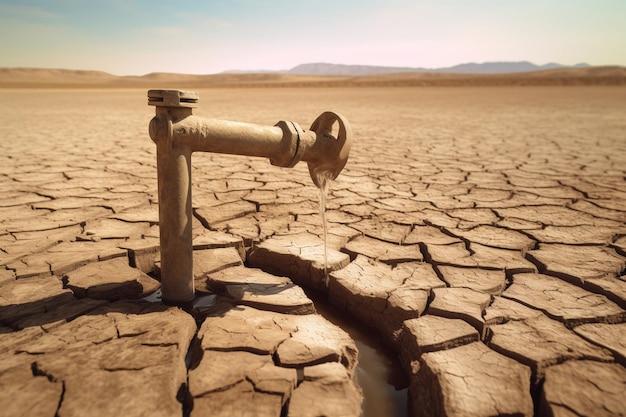 terre fissurée par la sécheresse pas de récoltepas d'eauphoto de haute qualité