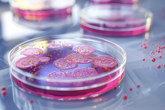 Test de milieu de culture bactérienne pour COVID-19 et science alimentaire