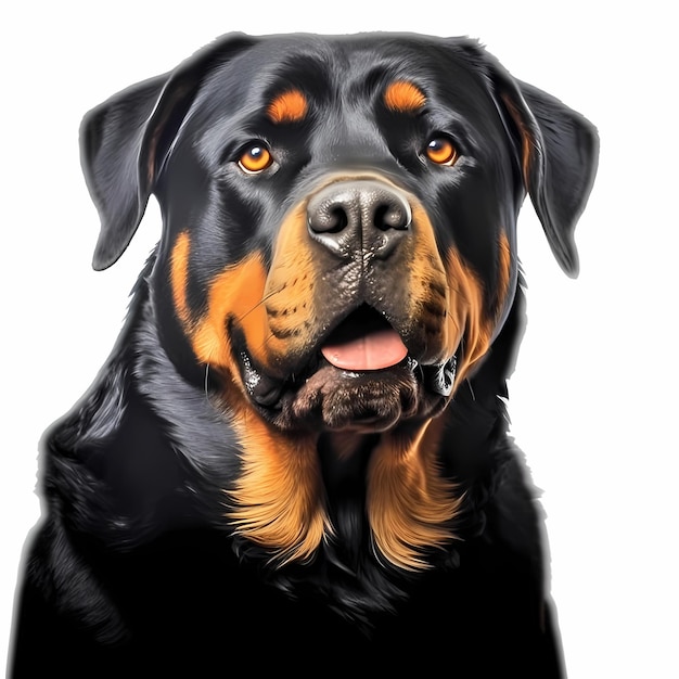 la tête du rottweiler