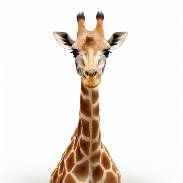 La tête de girafe dynamique et exagérée dans le style de John Wilhelm